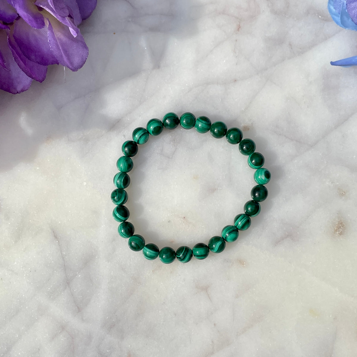 Malachite retailer 8mm Stone Bracelet Bundle Gift Set